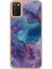 Samsung Galaxy A03S (166.5 x 75.98 x 9.14MM) Için Tpu Telefon Kılıfı 2.0mm Anti-Damla Elektrapılaşma Mermer Desen Imd Arka Kapak-Mor (Yurt Dışından) 2