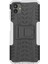 Samsung Galaxy A04 4g (164.4 x 76.3 x 9.1 MM)/M13 5g Pc+Tpu Şok Geçirmez Telefon Kasası Serin Lastik Deseni Kickstand Koruyucu Kapak-Beyaz (Yurt Dışından) 2