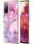 Samsung Galaxy S20 Fe 4G/5G/S20 Fe 2022/S20 Lite 2.0mm Imd Mermer Desen Tpu Kapak Geri Koruyucu Elektraplama Telefon Kapak Çizgisi (Yurt Dışından) 2