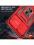 Samsung Galaxy S21+ 5g Slayt Lens Kapağı Pc+ Tpu Ring Kickstand Cep Telefonu Anti-Drop Case-Red Için (Yurt Dışından) 2