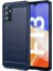 Samsung Galaxy Için M13 4G/M13 (Hindistan) 4G/F13 4G/M23 5G/F23 5g Karbon Fiber Doku Yumuşak Tpu Kılıf Damla Damlı Fırçalı Telefon Kapak Mavisi (Yurt Dışından) 1