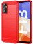 Samsung Galaxy M13 Için 4G/M13 (Hindistan) 4G/F13 4G/M23 5G/F23 5g Karbon Fiber Doku Yumuşak Tpu Kılıf Damgalı Fırçalı Telefon Kapak-Kırmızısı (Yurt Dışından) 1