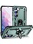 Samsung Galaxy S23 Için+ Düşüş Geçirmez Askeri Sınıf Vaka Yüzüğü Kickstand Tasarım Pc+ Tpu Arka Kapak-Siyah Yeşil (Yurt Dışından) 1