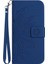 Samsung Galaxy S22 Ultra 5g Için Pu Deri Telefon Kılıfı, HT04 Baskılı Ayçiçeği Cilt Dokunma Standı Manyetik Kapanma Anti-Drop Telefon Cüzdan Kapağı Strap-Sapfire (Yurt Dışından) 2