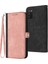 Samsung Galaxy A03S (166.5 x 75.98 x 9.14MM) Stand Telefon Kılıfı, Çift Manyetik Toka Tamamen Sarılı Pu Deri Flip Kapak Kabuğu Kayış Pembe (Yurt Dışından) 1