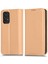 Samsung Galaxy A53 Için 5g 5g Grid Doku Pu Deri Deri Stand Cüzdan Kılıfı Manyetik Otomatik Emzersiz Folio Flip Telefon Kapak Bej (Yurt Dışından) 1