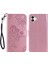 Samsung Galaxy A04 4g (164.4 x 76.3 x 9.1 Mm) Için Pu Deri Cep Telefonu Kapağı, Basılı Baykuş Çiçek Desen Cüzdanı Akıllı Telefon Vaka-Rose Altın (Yurt Dışından) 2