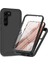 Samsung Galaxy S23 Için+3'ü 1 Arada Pc+Tpu+Pet Ekran Koruyucusu Telefon Kasası Tam Koruma Bırakma-Koşullu Kapak Black (Yurt Dışından) 1