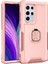 Samsung Galaxy S22 Ultra 5g Için 3-1 Arada Yüzük Tutucu Telefon Kickstand Koruyucu Telefon Geri Kapak Pembe (Yurt Dışından) 1