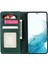Samsung Galaxy S22+ 5g Pu Deri Aşınma Dayanıklı Telefon Kılıfı Manyetik Flip Stand Cüzdan Özelliği Kabuk-Yeşil (Yurt Dışından) 2