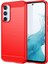Samsung Galaxy A54 Için 5g Karbon Fiber Doku Yumru Geçirmez Tpu Koruyucu Telefon Kapağı Fırçalanmış Cep Telefonu Kasa-Kırmızı (Yurt Dışından) 1