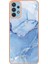 Samsung Galaxy A32 4g (Ab Versiyonu) 2.0mm Mermer Desen Tpu Kapağı Imd Elektrokaplama Çerçevesi Cep Telefonu Kılıf Mavisi (Yurt Dışından) 1