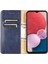 Samsung Galaxy A04 4g (164.4 x 76.3 x 9.1 Mm) Için Manyetik Otomatik Emici Telefon Kapağı, Pu Deri Tam Koruma Telefon Kılıfı Flip Cüzdan Stand-Mavi (Yurt Dışından) 1