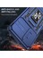 Samsung Galaxy A03S (165.8 x 75.9 x 9.1mm) (Abd Versiyonu) Zırh Serisi Şok Emici Hibrid Sert Pc Yumuşak Tpu Kasa Ring Araba Montajı Arka Kabuklu Kamera Kapak-Navy Mavi (Yurt Dışından) 2