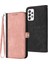 Samsung Galaxy A33 5g Stand Telefon Kılıfı Için, Düşüş Önleme Çift Manyetik Kıta Pu Deri Deri Kapak Kabuğu Strap-Pink ile (Yurt Dışından) 1