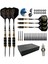 1 Adet-A Tarzı Bugünün Hediyesi 6 Adet Profesyonel Dart 16.5CM24G Siyah Altın Çelik Ucu Dart Hediye Kutusu Seti ve Alüminyum Dart Çubuğu (Yurt Dışından) 1