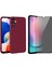 Samsung Galaxy A14 Ile Uyumlu Soft Yumuşak Telefon Kılıfı ve Hayalet Privacy Ekran Koruyucu Seti 1