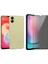 Samsung Galaxy A04E Ile Uyumlu Soft Yumuşak Telefon Kılıfı ve Hayalet Privacy Ekran Koruyucu Seti 1