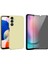 Samsung Galaxy A14 Ile Uyumlu Soft Yumuşak Telefon Kılıfı ve Hayalet Privacy Ekran Koruyucu Seti 1