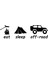 Eat Sleep Off-Road Oto Sticker 50 x 15 cm 1
