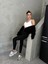 Siyah Seamless/şardonlu Tam Boy Spor Tayt 4