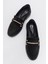 Kadın Loafer Ayakkabı SİYAH SÜET 5