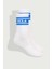 Calzada Beyaz Uzun Jakarlı Standard Fit Unisex Çorap 2