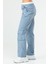 Mavi Regular Fit Düz Kargo Cep Düz Paça Kadın Eşofman Altı - SD0942 3