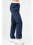 Lacivert Regular Fit Düz Kargo Cep Düz Paça Kadın Eşofman Altı - SD0942 2