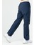 Lacivert Regular Fit Düz Kargo Cep Düz Paça Kadın Eşofman Altı - SD0942 4