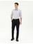 Erkek Gri Slim Fit Uzun Kollu Gömlek 50282967-VR024 4