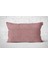 Tekli Kadife Dokulu Kırlent Kılıfı Pembe 6
