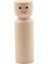 Ahşap Mandal Bebek, Dıy Yapımı Için Boyaya Yaratıcı Dekoratif Ahşap Figürler 7cmx2.1cm Yuvarlak Kırmızı Dudaklar (Yurt Dışından) 1