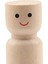 Ahşap Mandal Bebek, Dıy Yapımı Için Boyaya Yaratıcı Dekoratif Ahşap Figürler 7cmx2.1cm Yuvarlak Kırmızı Dudaklar (Yurt Dışından) 5