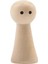 Ahşap Mandal Bebek, Dıy Yapımı Için Boyaya Yaratıcı Dekoratif Ahşap Figürler 3.4cmx1.5cm Yuvarlak (Yurt Dışından) 1