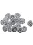 20X 1 Düğ Yuvarlak Ş Düğ Dıy El Yapımı Malzemeleri 18MM Çiçeği (Yurt Dışından) 1