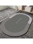 Süper Halısı Diatomit Hıı Yıkanabilir Oval Gri L (Yurt Dışından) 2