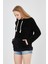 Grody.t  Kapüşonlu Peluş Sweatshirt Hoody Siyah 4