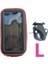 Kırmızı L Tarzı Bisiklet Motor Telefon Tutacağı Su Geçirmez Telefon Çantası Kılıfı Motosiklet Bisiklet Gidonu Cep Telefonları Gps iPhone Için Standı 12 Xxl Çanta (Yurt Dışından) 1