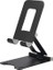 Siyah Stil Metal Telefon Tutucu Standı Ayarlanabilir Taşınabilir Katlanabilir Alaşım Tablet IPhone IPad Için Standı Masa Masaüstü Destek Braketi (Yurt Dışından) 1