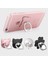 Kedi-Gümüş Tarzı Parmak Yüzük Cep Telefonu Akıllı Telefon Standı Tutucu Cep Akıllı Yuvarlak Telefon Yüzük Şeffaf Kedi Tutucu Kalp Soketi Araç Montaj Standı (Yurt Dışından) 2