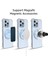 Yeşil Stil Magsafe Için Kablosuz Şarj Etiketi Evrensel Manyetik Araç Telefonu Tutucu Metal Halka Yuvarlak Demir Sac iPhone Pro Max Için (Yurt Dışından) 3