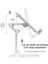 Beyaz Stil Katlanabilir Masa Cep Telefonu Tutucu iPhone iPad Pro Tablet Için Standı Esnek Metal Masa Masaüstü Ayarlanabilir Hücre Akıllı Telefon Standı (Yurt Dışından) 3