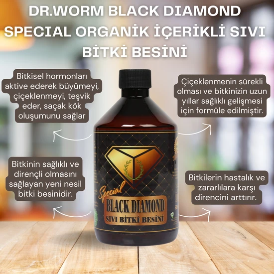 Dr Worm Black Diamond Special Organik Sıvı Bitki Besini 500 ml