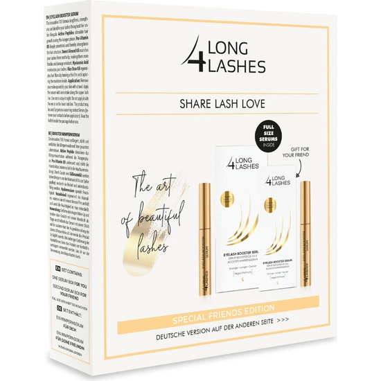 Long 4 Lashes Fx5 İkili Kirpik Serumu Seti