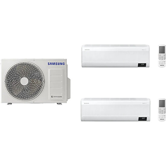 Samsung Windfree™ Multi Klima Takımı 1+2 Sistem 12+18 Btu/h Iç Ünite 8 Kw Dış Ünite