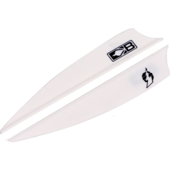 Chaoduo Shop 3.5 Inç Beyaz Stil Okçuluk Bolt Fletching Vane Inch Crossbow Ok Tüyü Dıy Avcılık ve Çekim Için Tpu Tüy (Yurt Dışından)