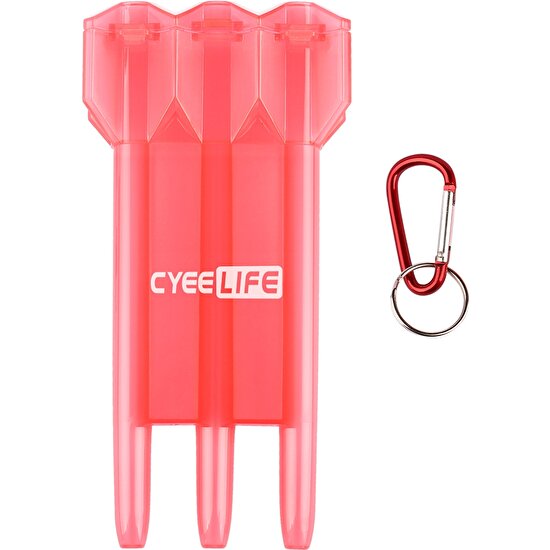 Chaoduo Shop Kırmızı Şeffaf Stil Cyeelife Plastik Dart Anahtar Tokalı Taşıma Çantası Dart Taşıma Cüzdanı Tutucu Kutu 11 Renk (Yurt Dışından)