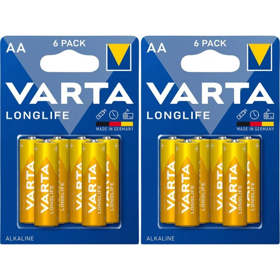 Varta Longlife Alkalin Kalem Aa Pil 12 Adet