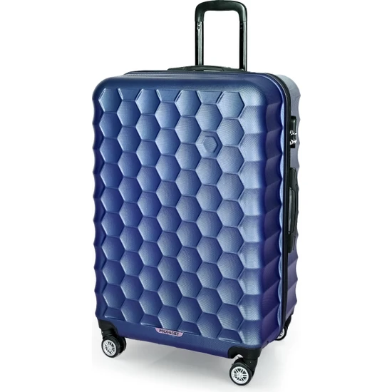 Polo&sky Petek Model Lacivert Renk Büyük Boy Valiz Bavul